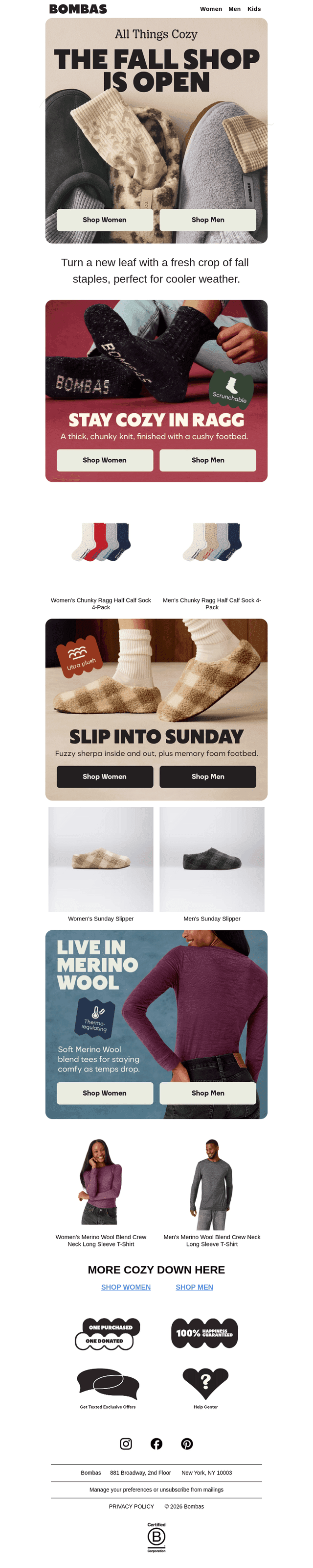 The Fall Shop Is Officially Open