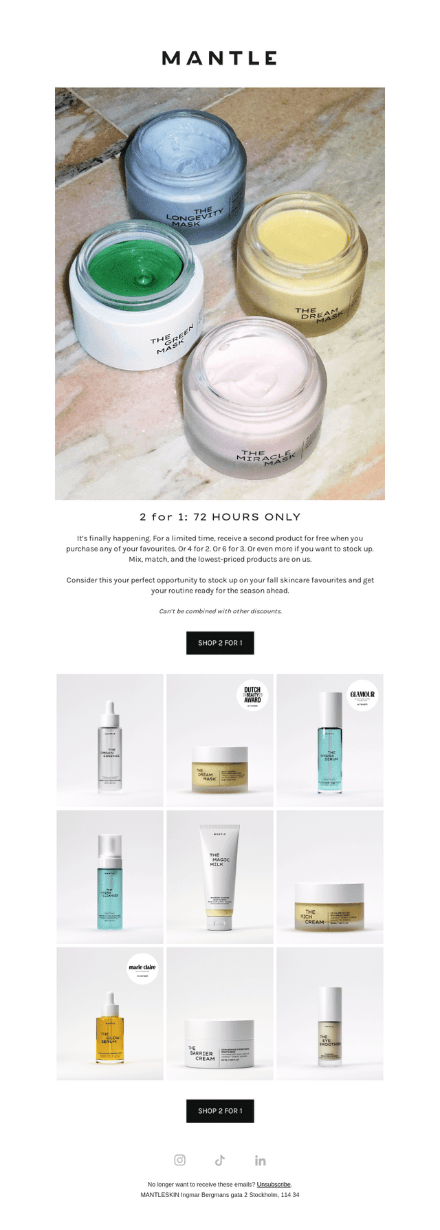 FLASH SALE: 2 for 1