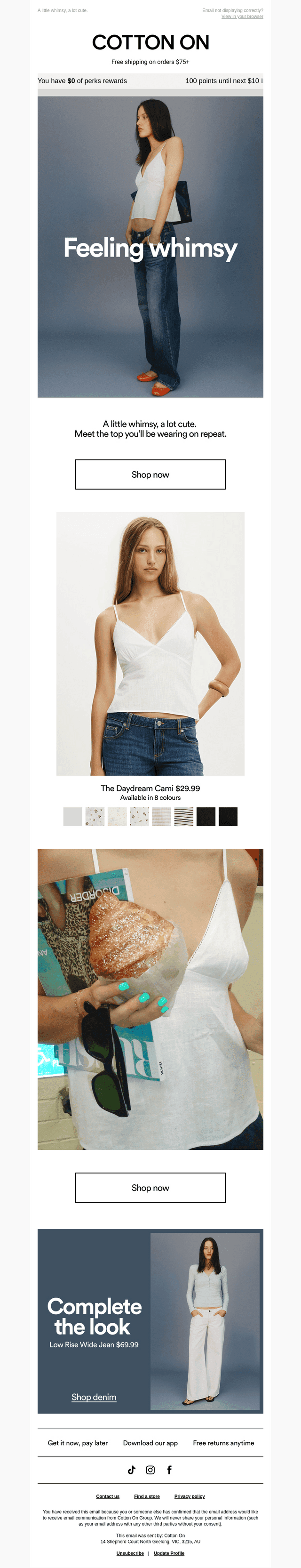 Meet the Daydream Cami