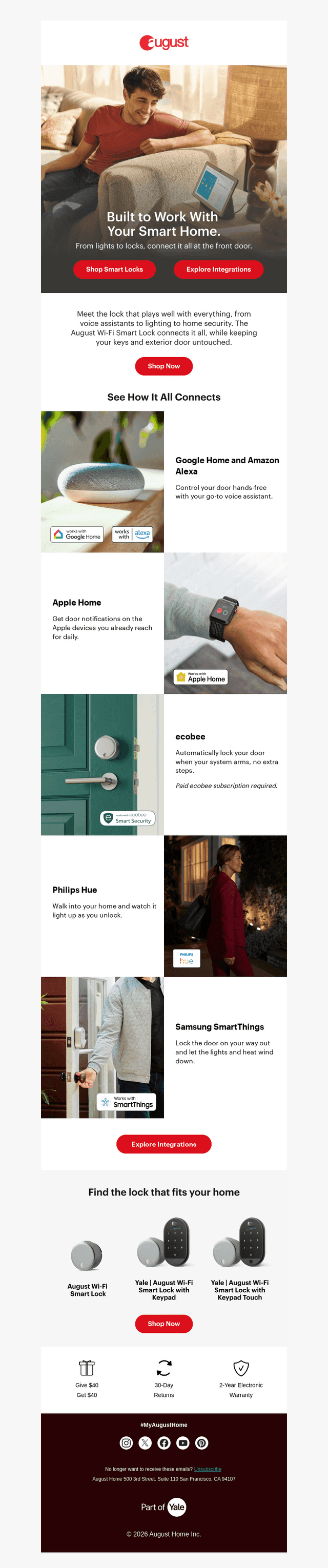 One Lock, Your Whole Home in Sync.