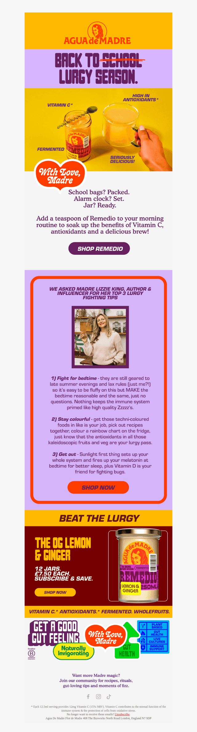 Agua De Madre email from Sun, Sep 13, 2026