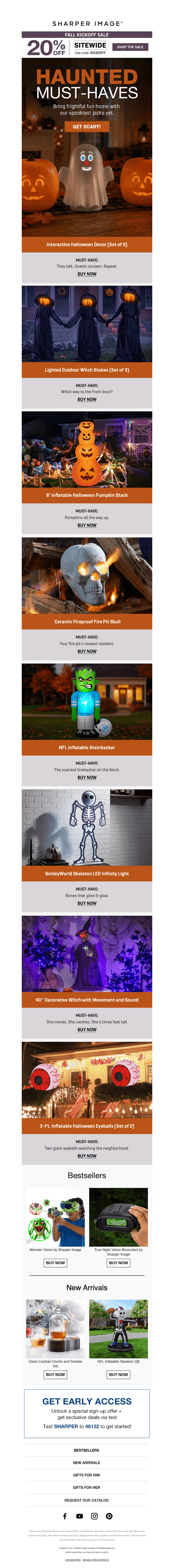 Sharper Image email from Sun, Sep 13, 2026