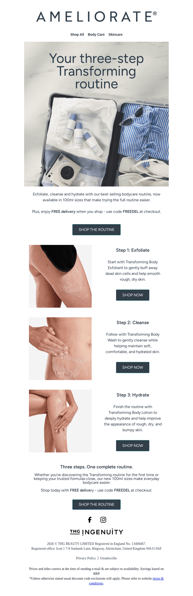 Ameliorate UK email from Mon, Sep 14, 2026