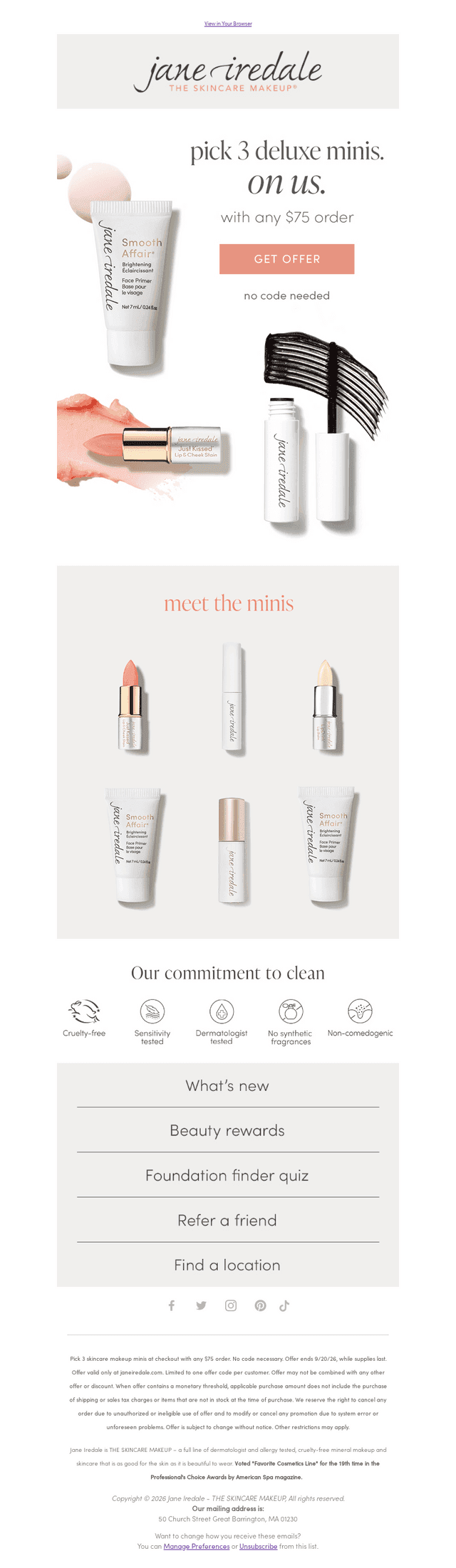 Pick 3 FREE Minis is here!