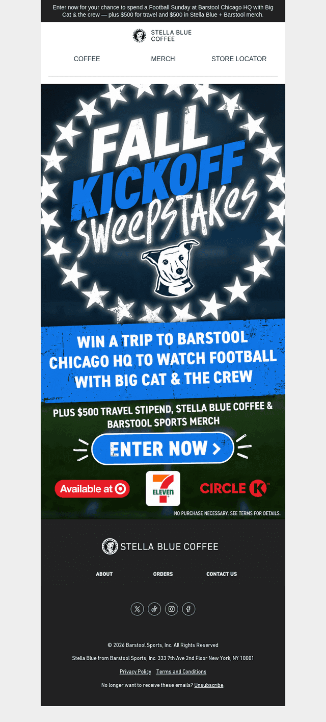 WIN A TRIP TO BARSTOOL CHICAGO