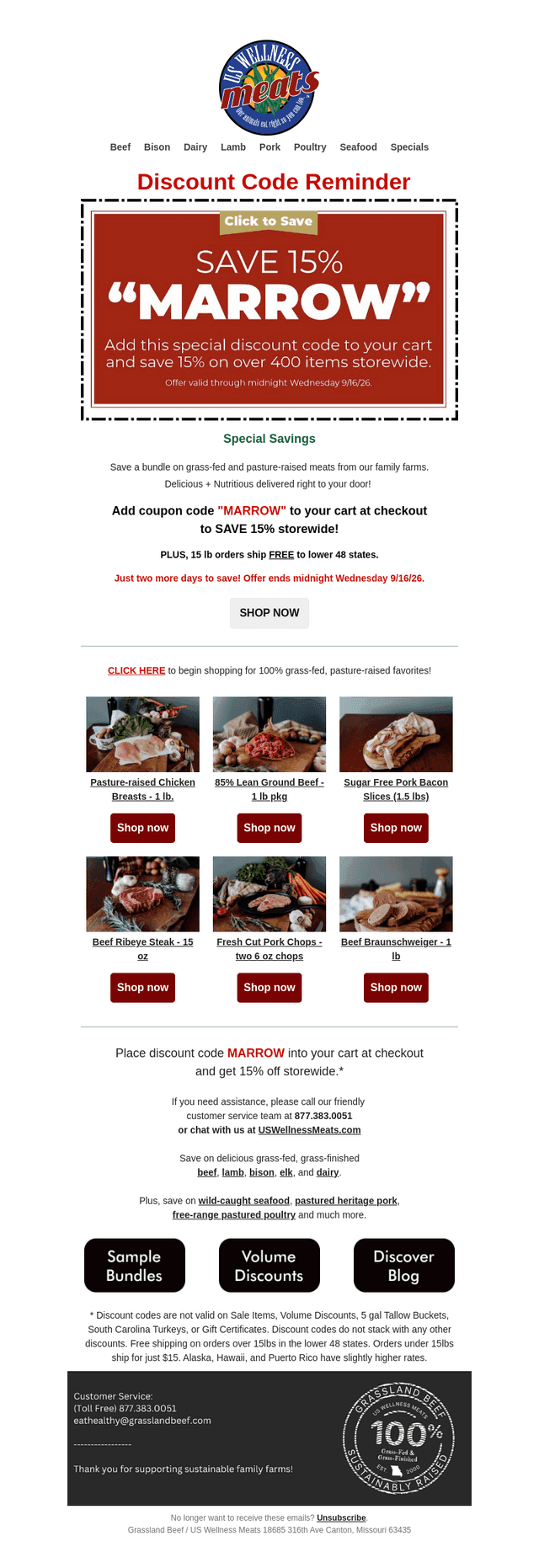 Storewide Coupon Code - Use Code MARROW 🛒