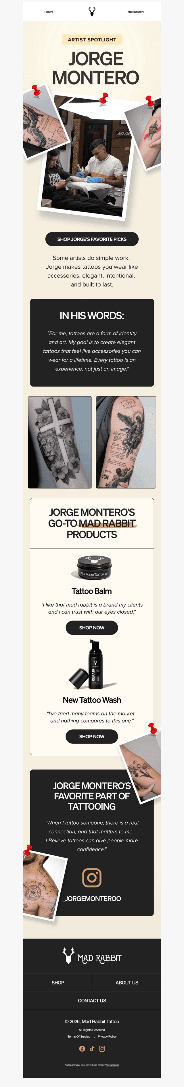 Tattoo care, by Jorge Montero
