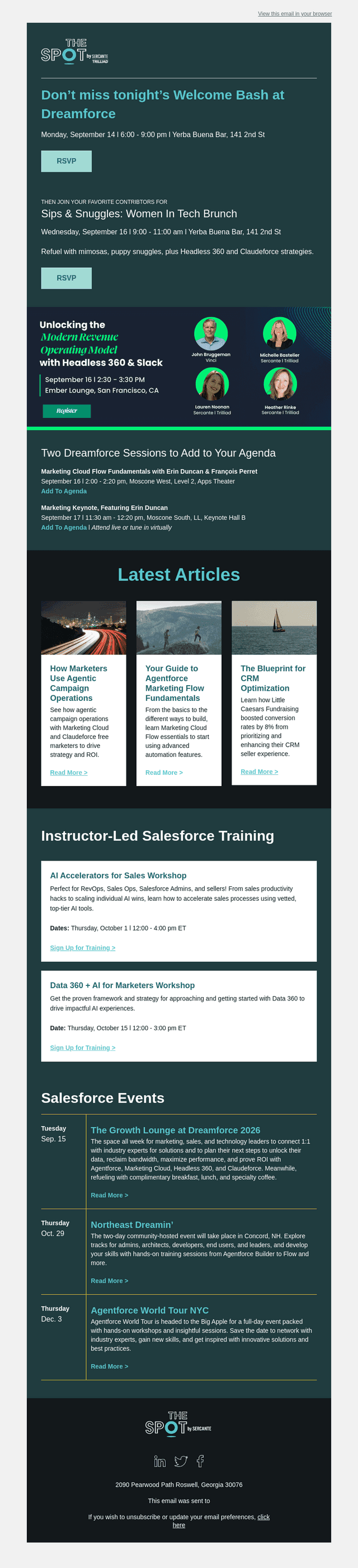 Sercante LLC email from Mon, Sep 14, 2026