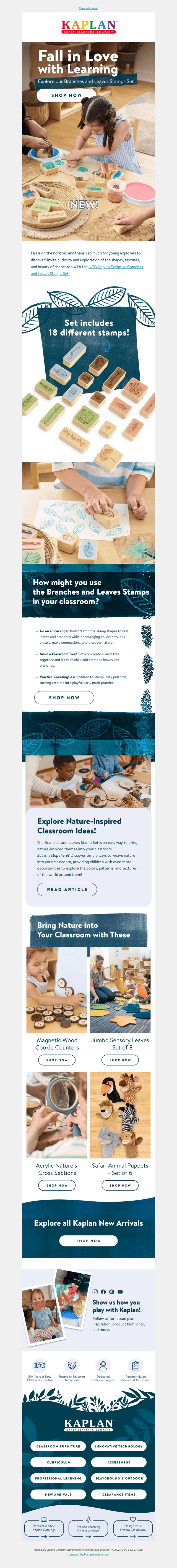 Kaplan Early Learning email from Mon, Sep 14, 2026