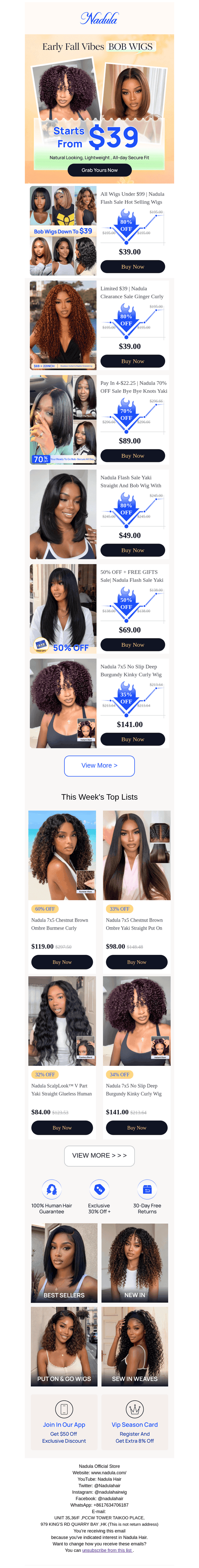 Nadula Hair email from Tue, Sep 15, 2026