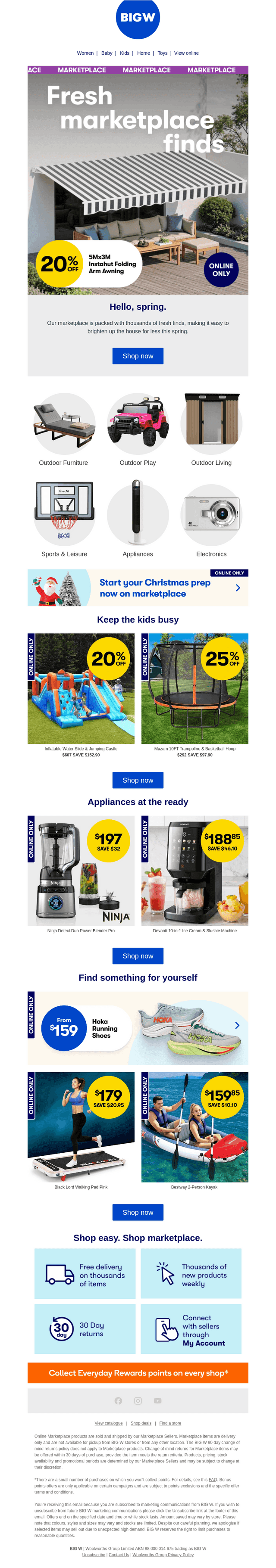 BIG W email from Tue, Sep 15, 2026
