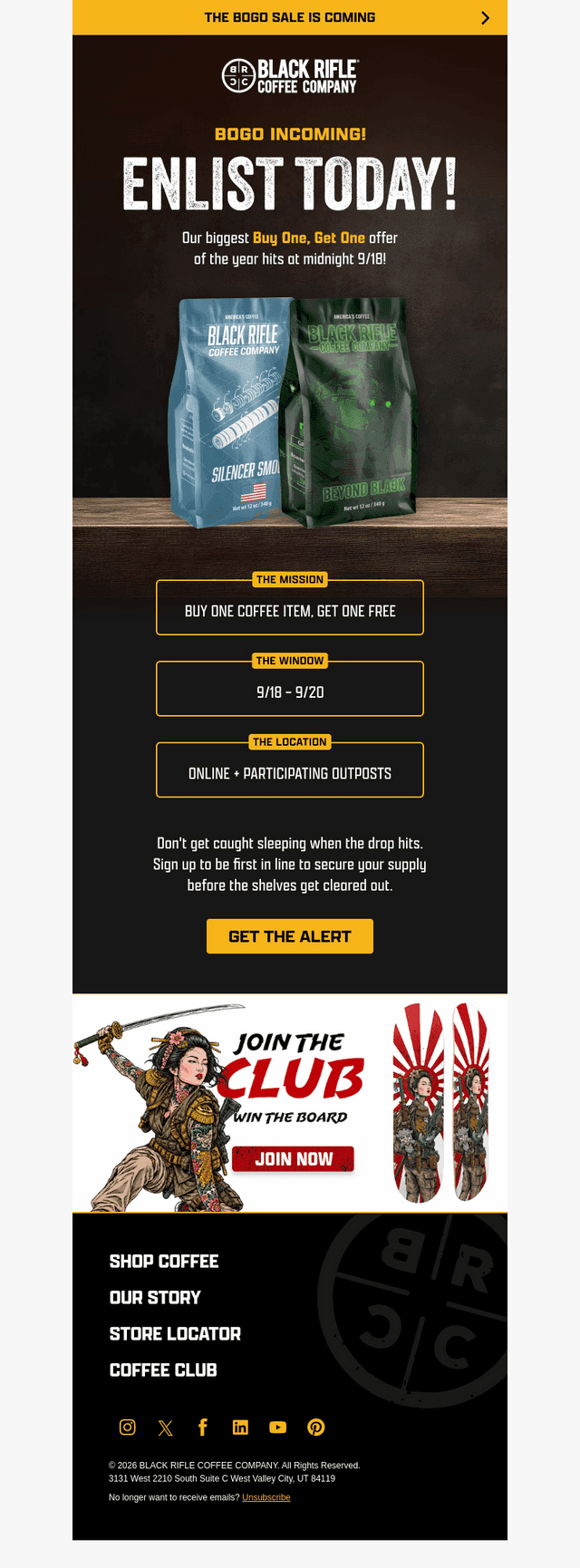 Increase your coffee supply by 100%!