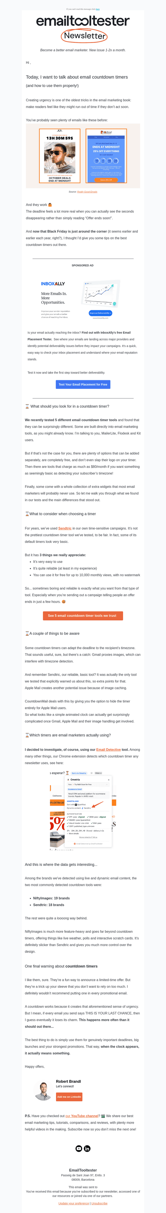 EmailTooltester email from Tue, Sep 15, 2026