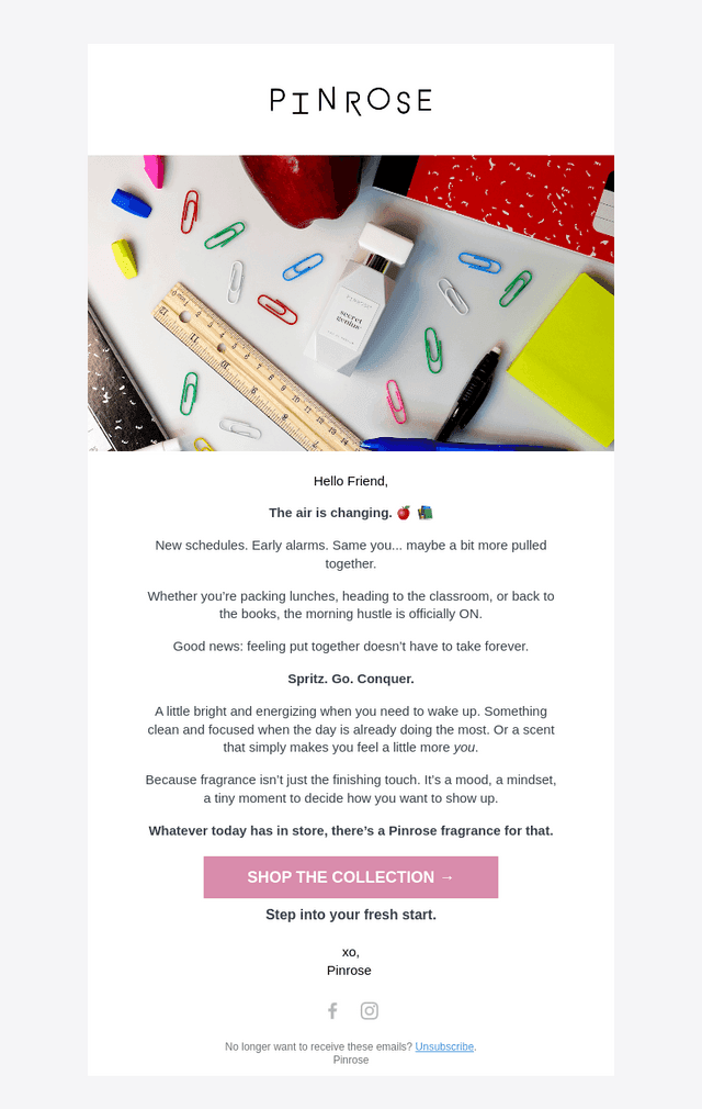 Pinrose email from Tue, Sep 15, 2026