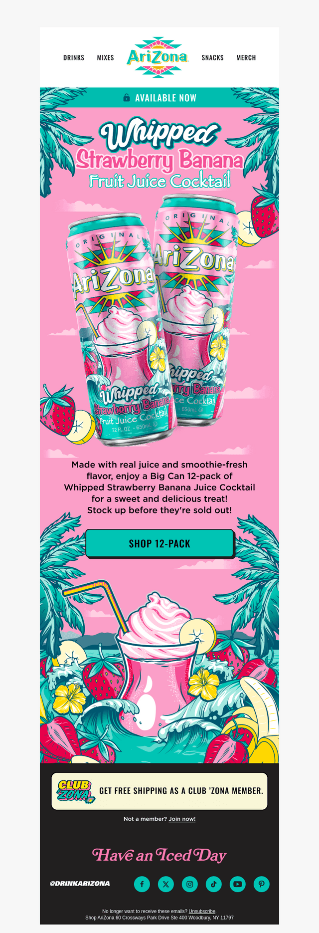 Arizona Iced Tea email from Tue, Sep 15, 2026