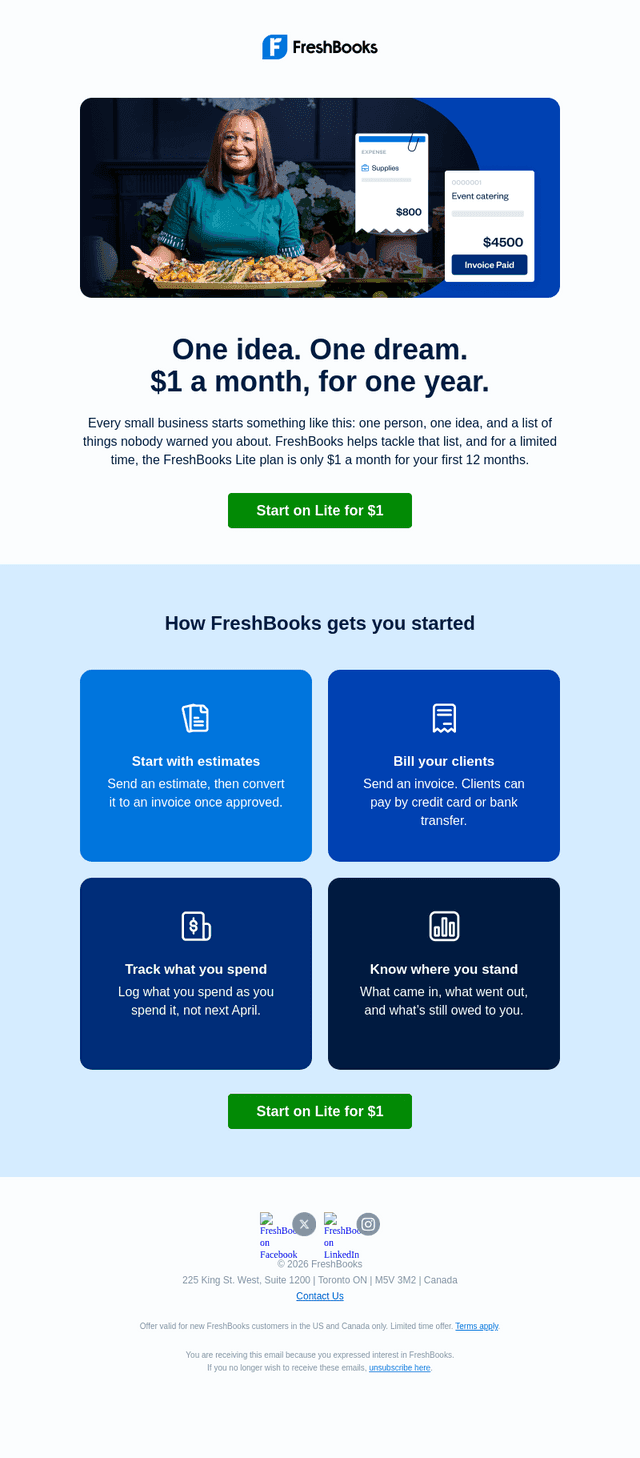 FreshBooks email from Tue, Sep 15, 2026
