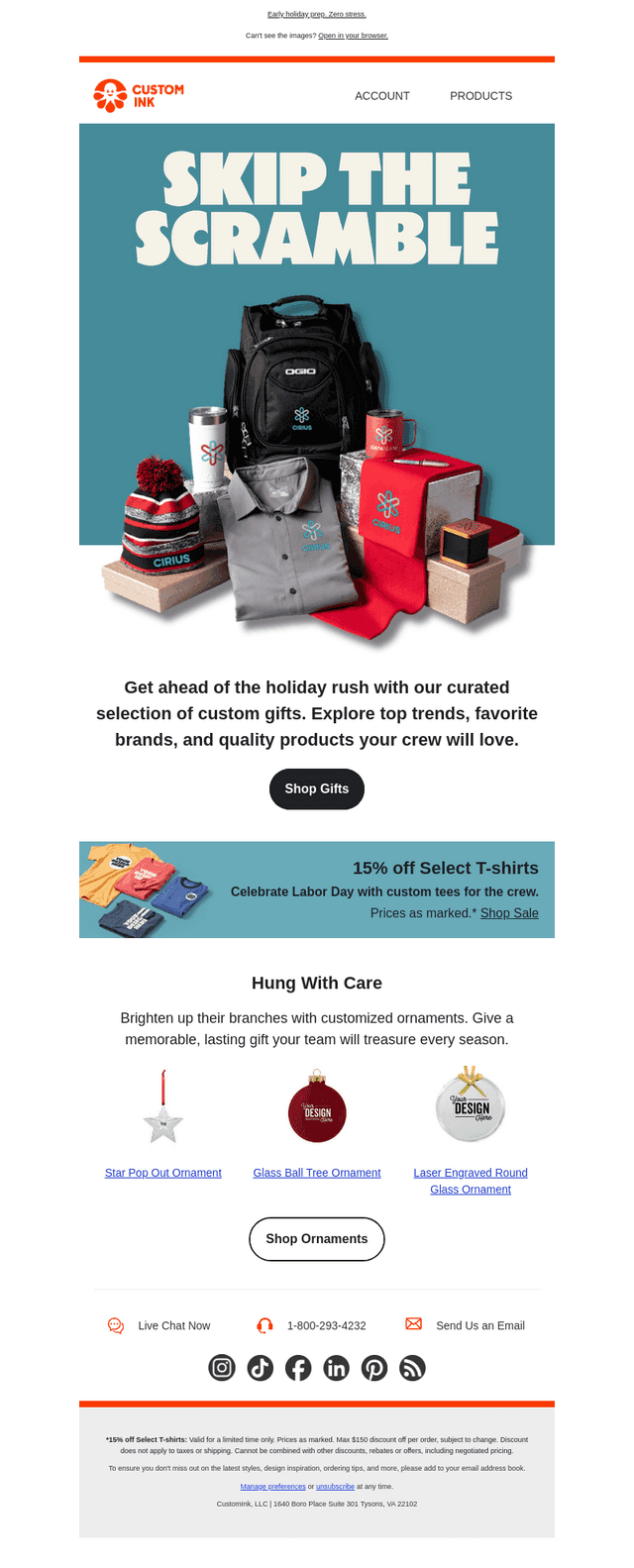 Early bird gets the custom gifts