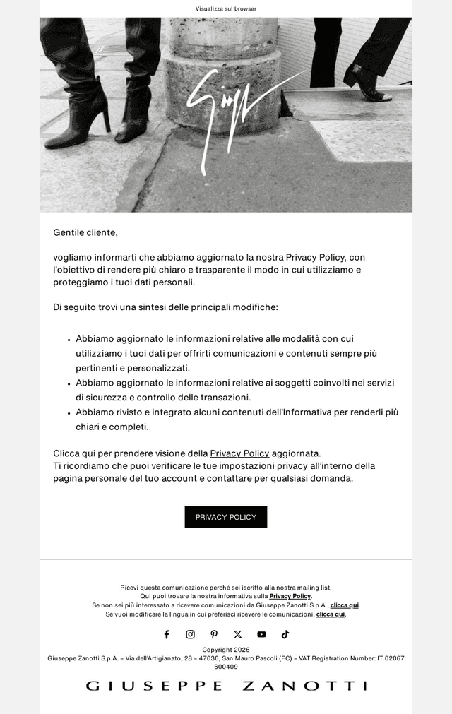 Privacy Policy Update