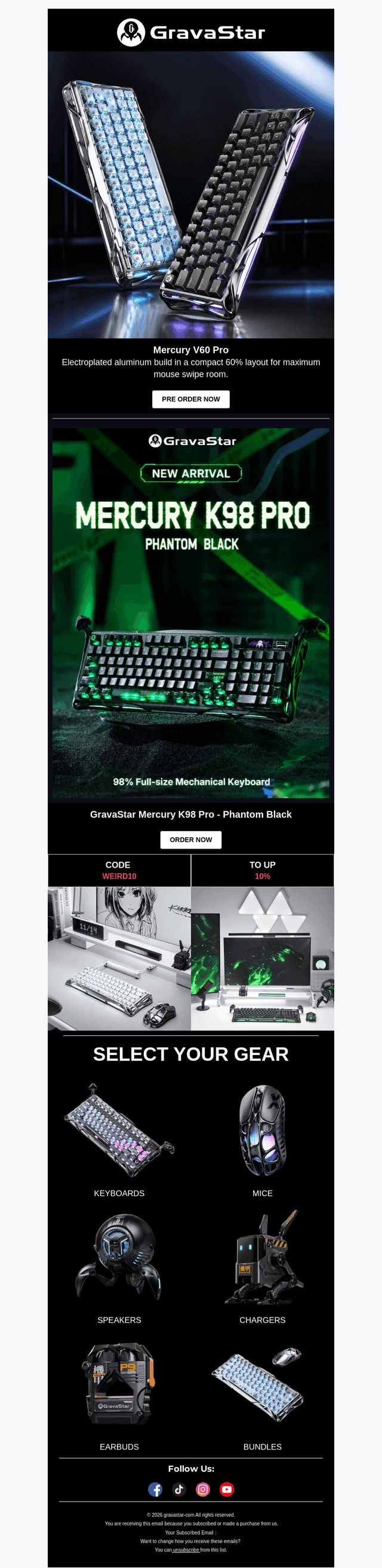 GravaStar email from Tue, Sep 15, 2026