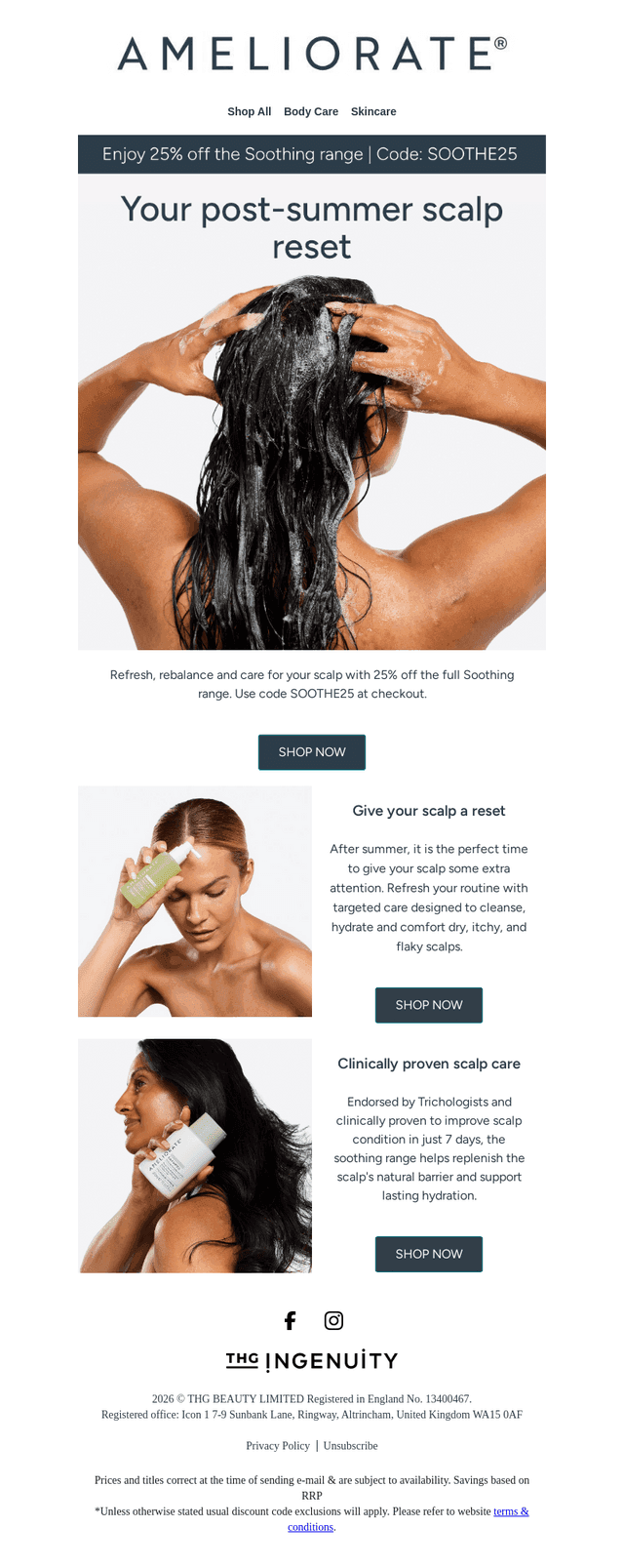 Ameliorate UK email from Wed, Sep 16, 2026
