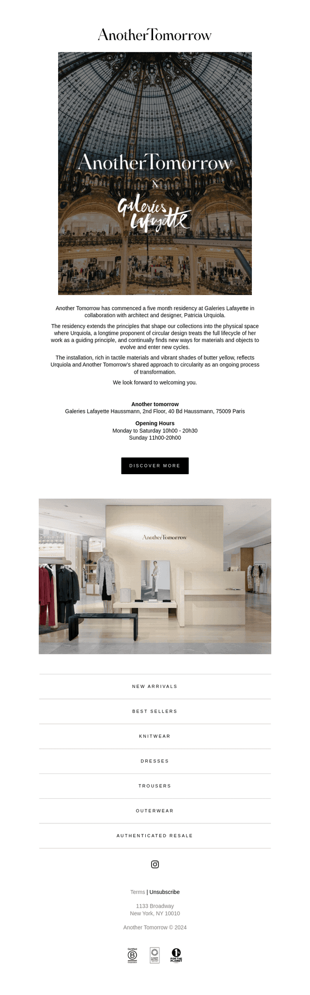 Another Tomorrow X Galeries Lafayette
