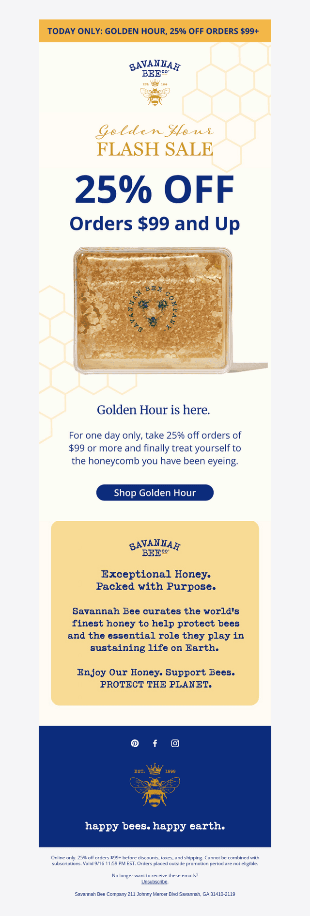 Savannah Bee email from Wed, Sep 16, 2026