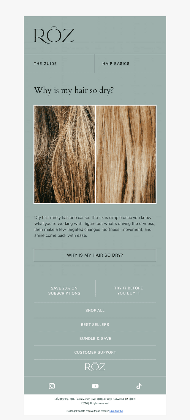 Dry hair?