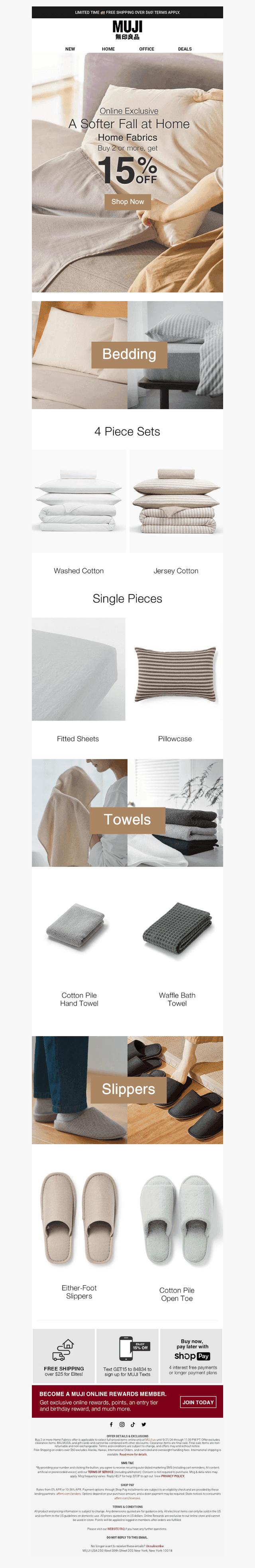 15% OFF Soft Home Comforts