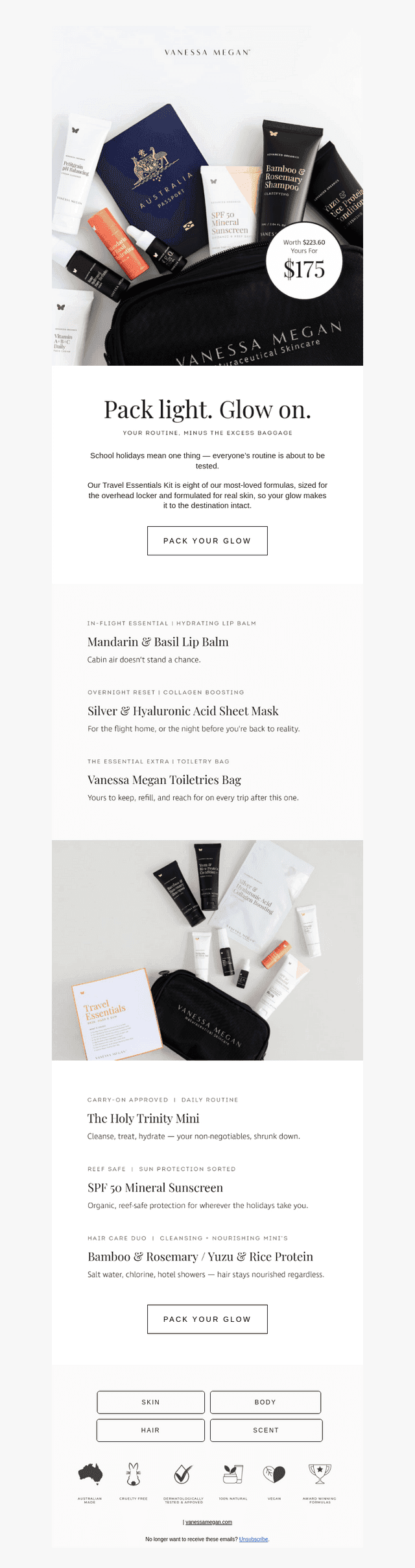 Vanessa Megan Skincare email from Wed, Sep 16, 2026