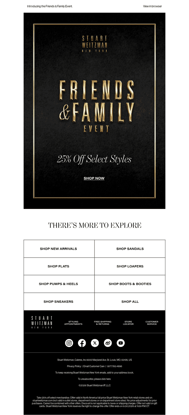 You’re Invited to Shop 25% Off