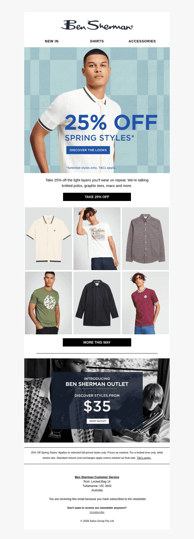 JUST IN: 25% off spring styles*