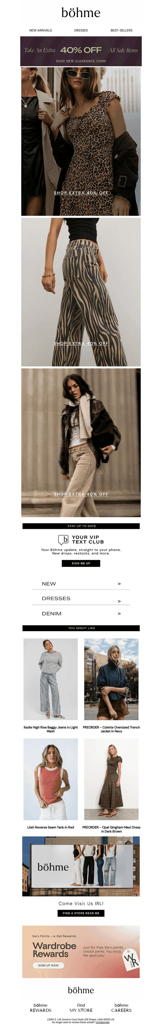 🔥 EXTRA 40% OFF SALE ITEMS