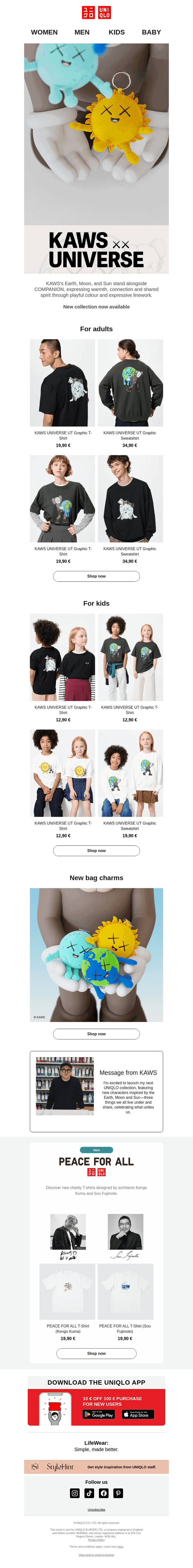 UNIQLO email from Thu, Sep 17, 2026