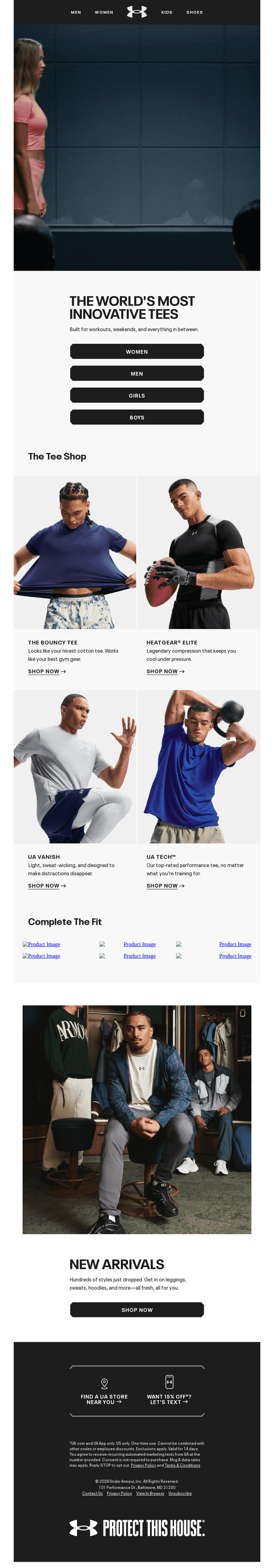 Under Armour email from Thu, Sep 17, 2026