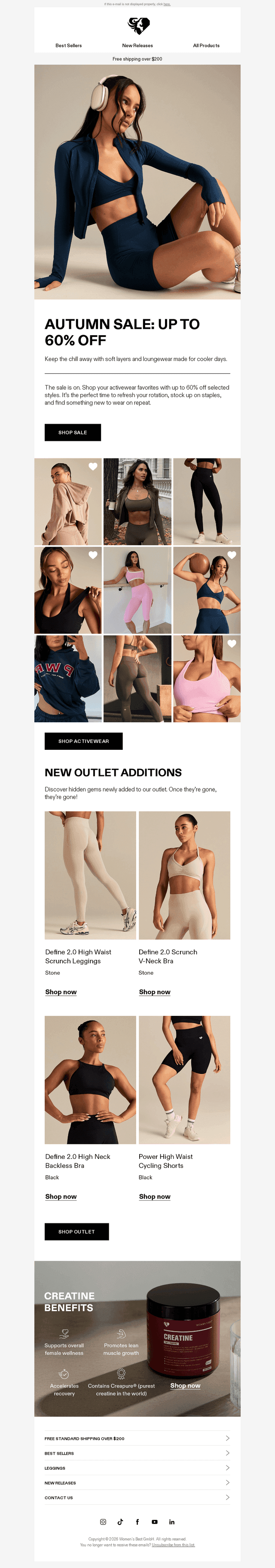 Women's Best email from Thu, Sep 17, 2026