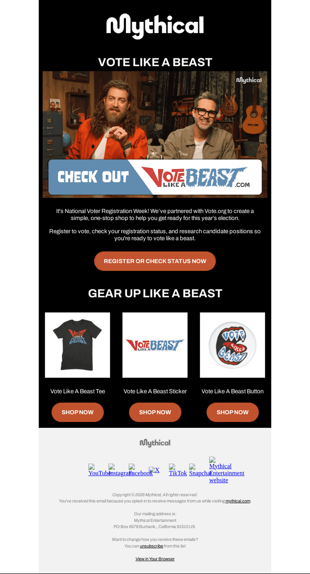 Get Ready to Vote Like A Beast! 🗳️