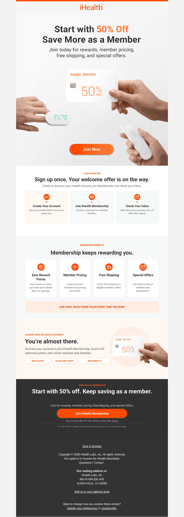 iHealth Labs email from Thu, Sep 17, 2026