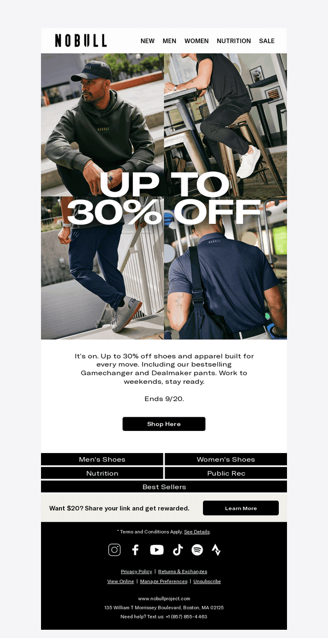 Up to 30% Off Starts Now