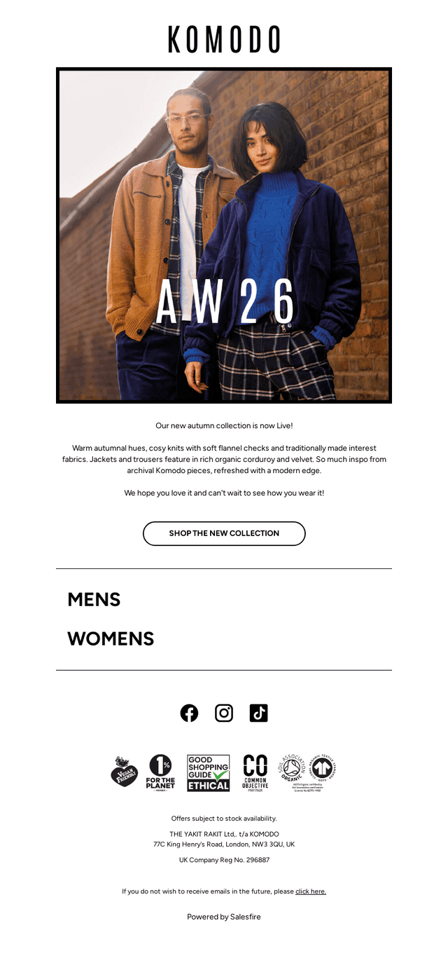 NEW Autumn Collection