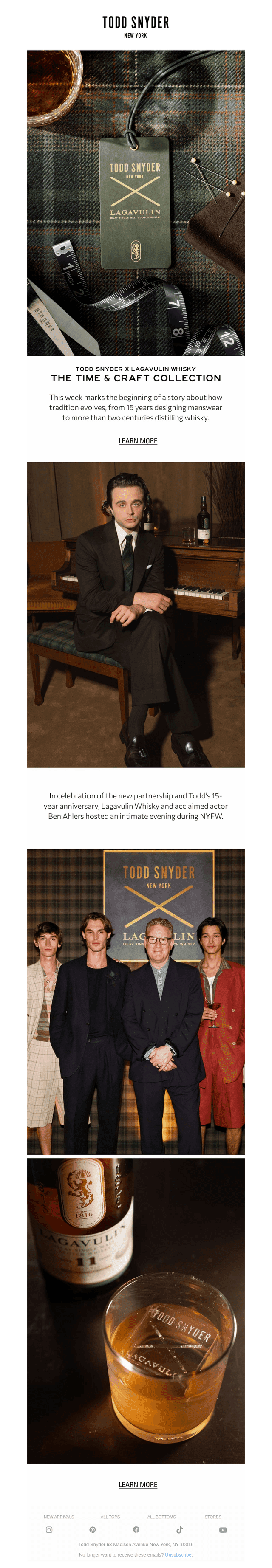 Introducing Todd Snyder x Lagavulin Whiskey