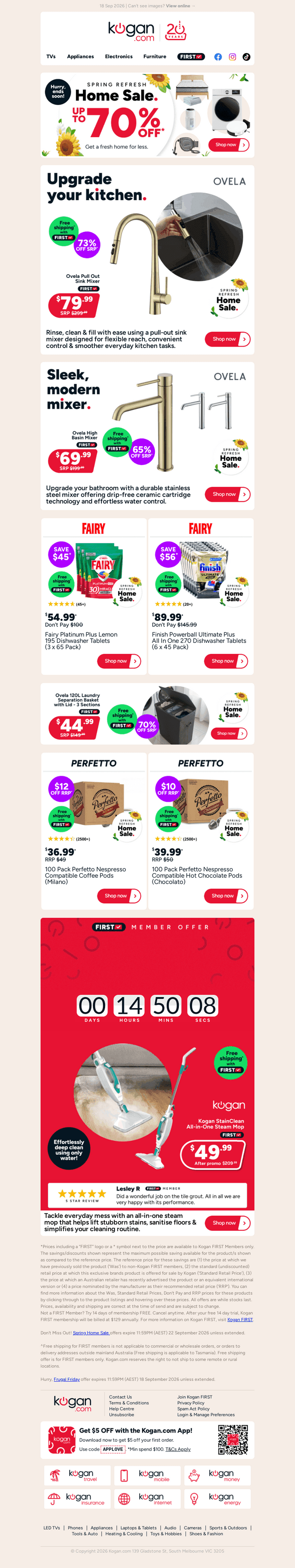 Kogan.com email from Thu, Sep 17, 2026