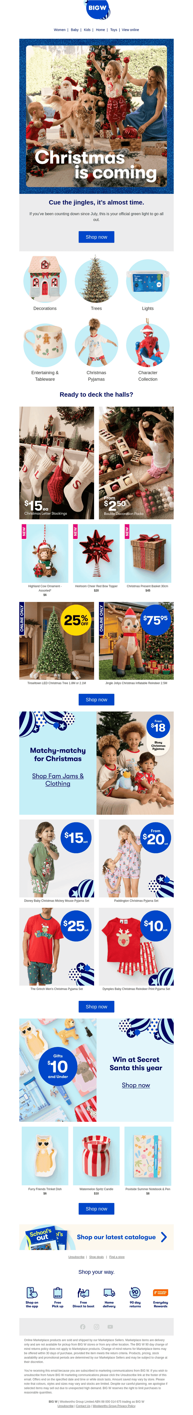 BIG W email from Fri, Sep 18, 2026