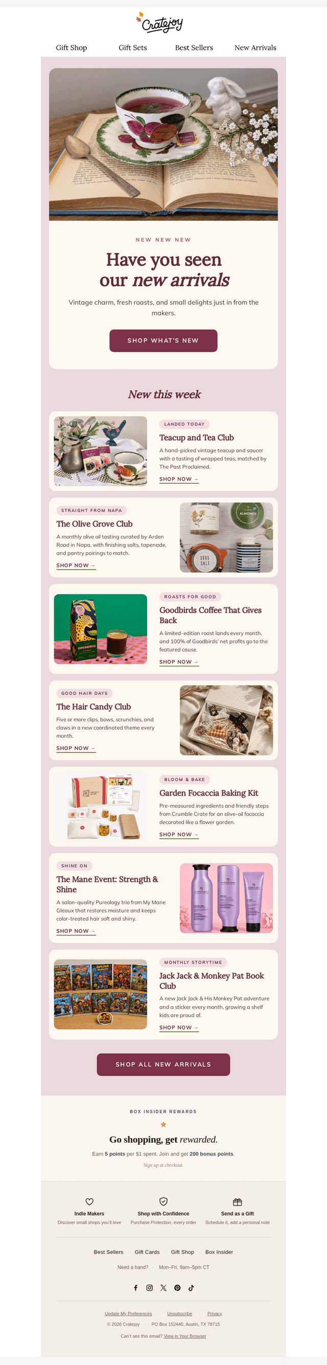 Cratejoy email from Fri, Sep 18, 2026