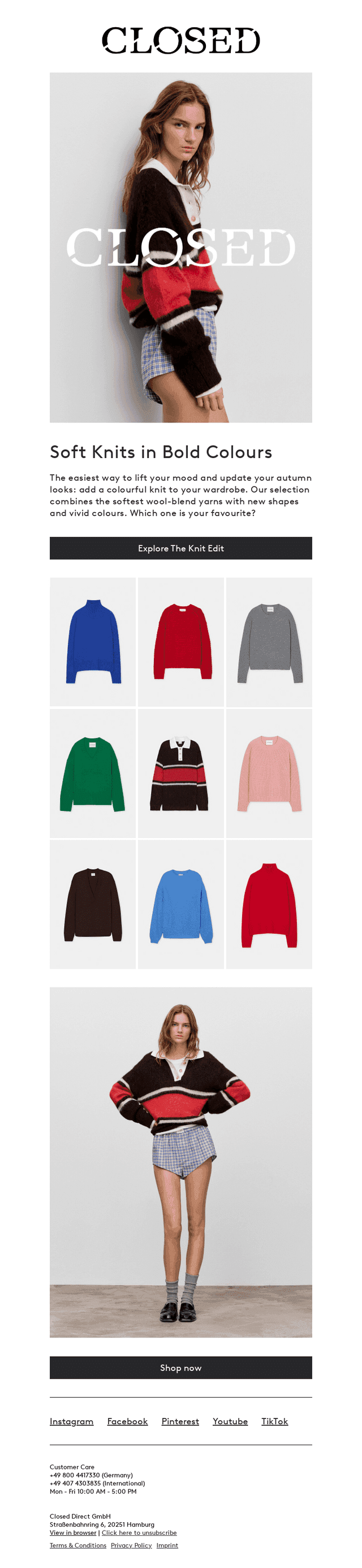 Just In | New Knits in Bold Colours