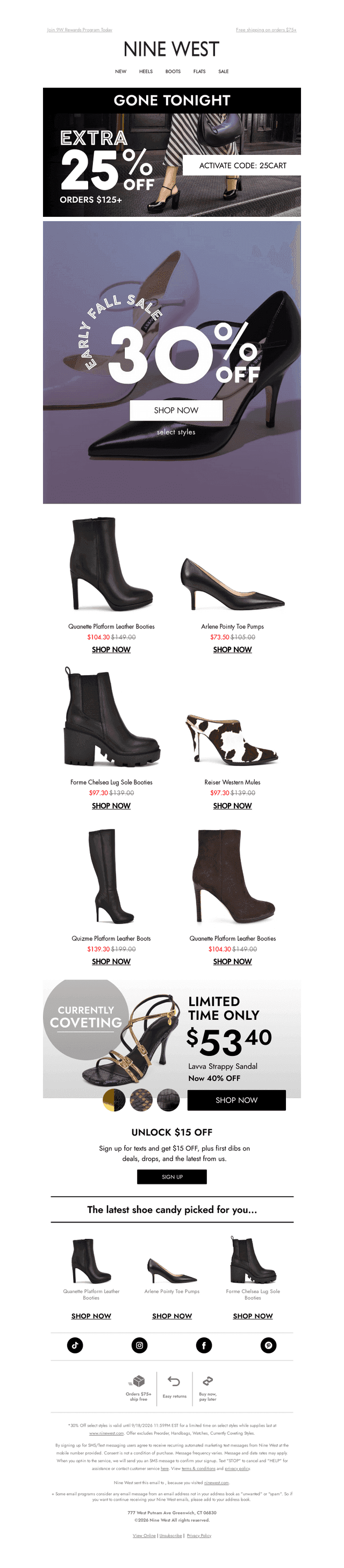 Ends Tonight 🔔 30% Off Fall Arrivals + EXTRA 25% Off