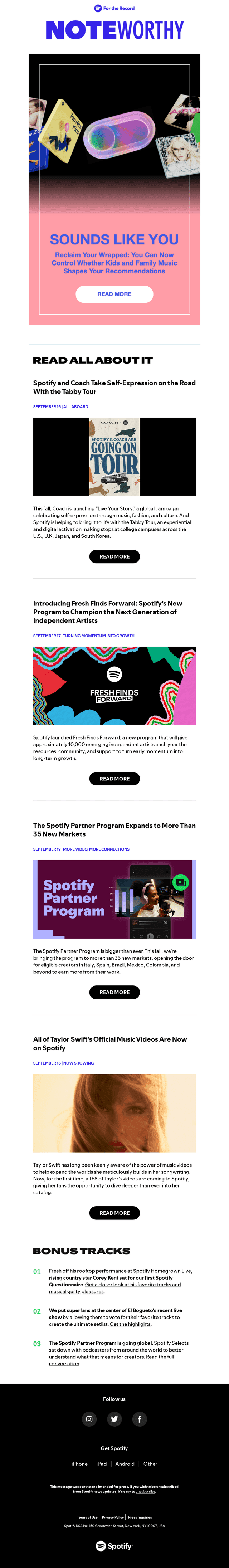 Spotify email from Fri, Sep 18, 2026