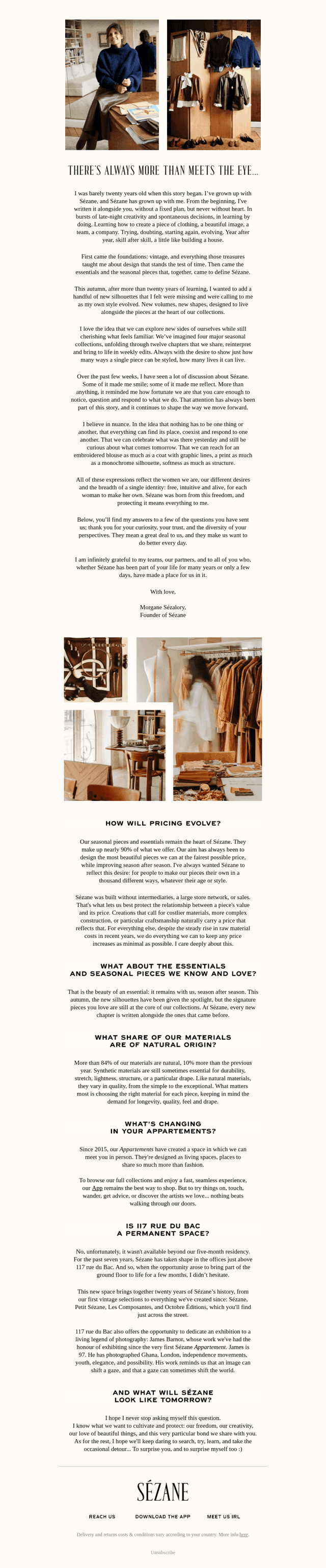A Note From our Founder, Morgane