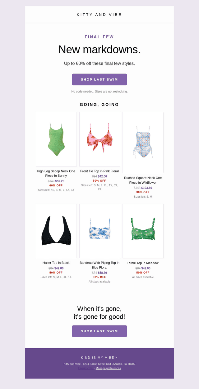 New markdowns 👀