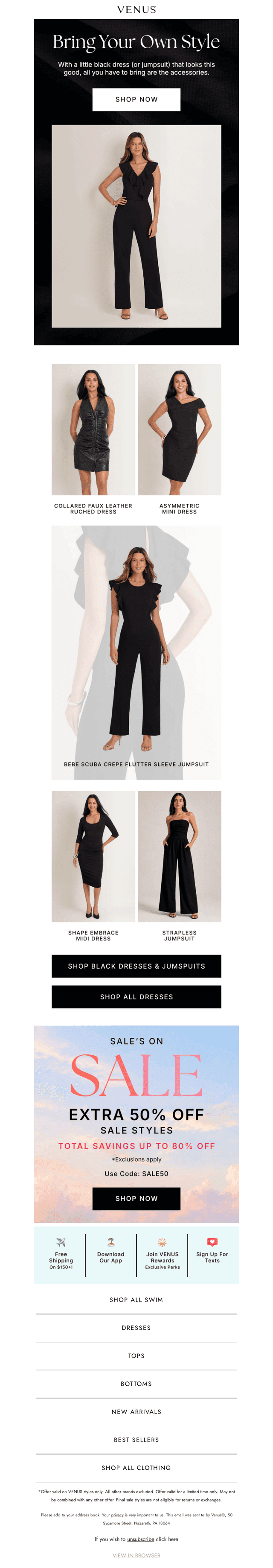 The Ultimate Essential: Black Dresses & Jumpsuits