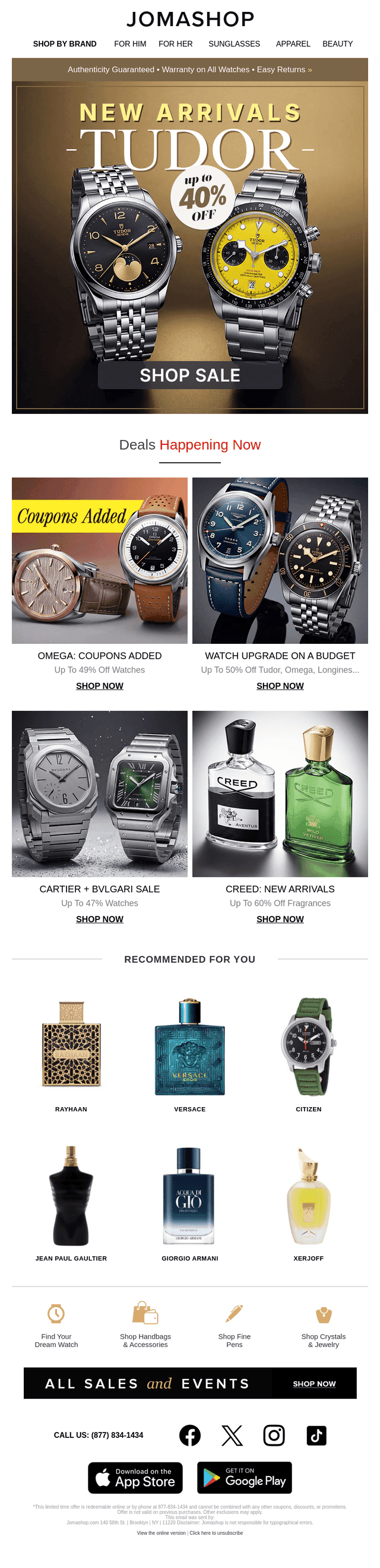 TUDOR WATCHES: New!